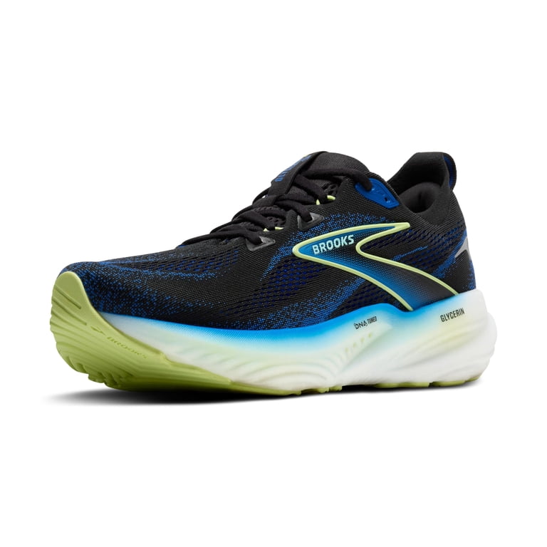 Brooks Glycerin 22 Size 10.5 Mens Black Blue Yellow Running Shoes Brooks Glycerin 22 Running Shoe (Men) - Black/Cobalt/Neo  main image 2