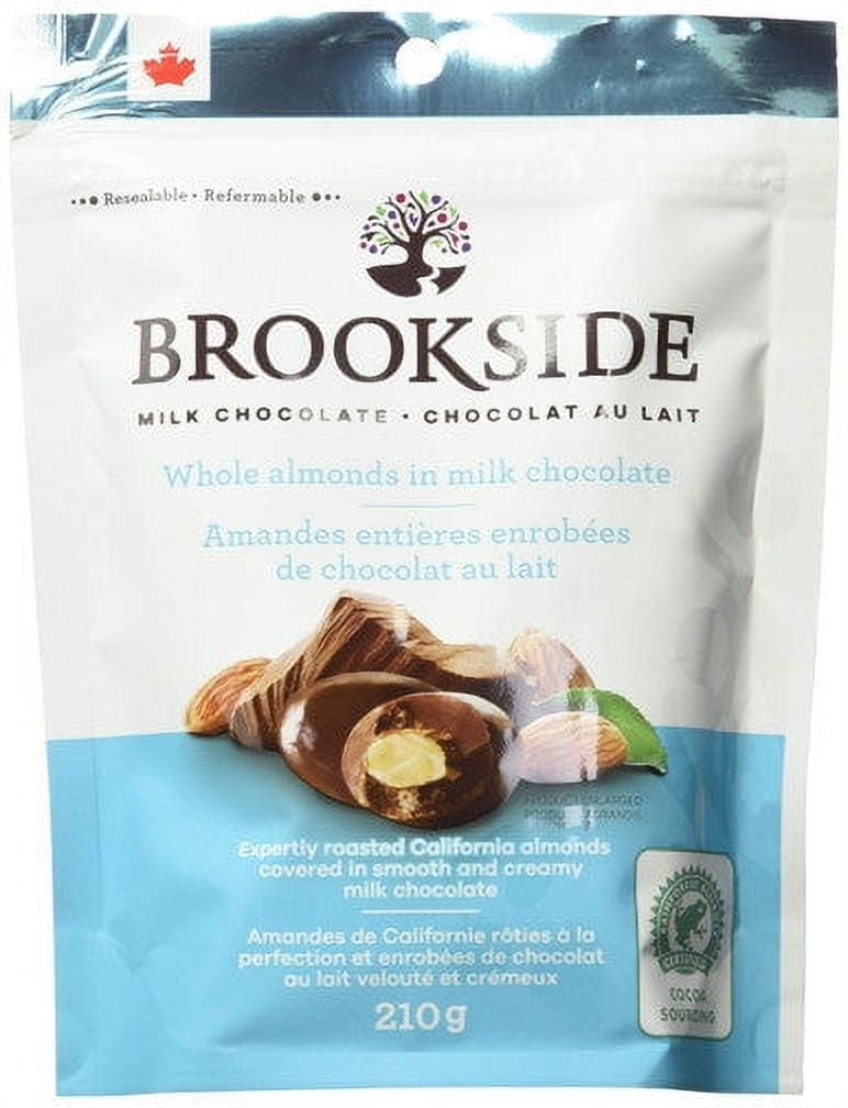 BROOKSIDE Milk Chocolate, Whole Almonds, 210g/7.4 oz. {Imported from