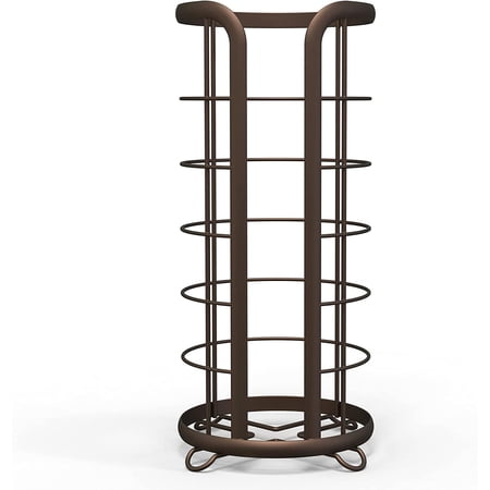 Brookstone Brovnze Toilet Paper Holder, Freestanding, Modern Design, Holds Mega Rolls