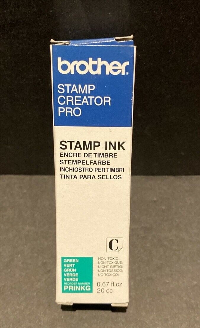 Brother 20CC Stamp Refill Ink Bottle in Red, Green, Black or Blue Ink