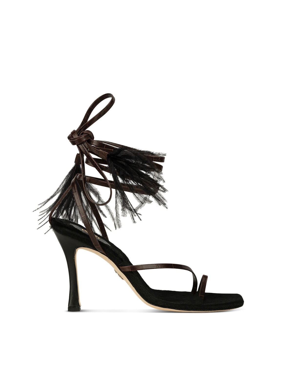 BROTHER VELLIES Womens Black Asymmetrical Strappy Bike Square Toe