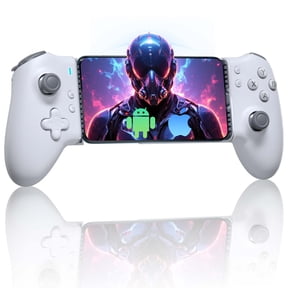 BROUJOY Mobile Gaming Controller for Android & iPhone 15/16 Series (USB-C), Phone Controller with Mechanical Keys,Hall Effect for Xbox Cloud Gaming/Minecraft/COD