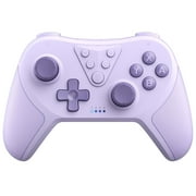 BROUJOY Switch Controller, Wireless Switch Pro Controller Compatible with Nintendo Switch/Lite/OLED, with Joystick,Wake-up,Dual Turbo Vibration - Purple