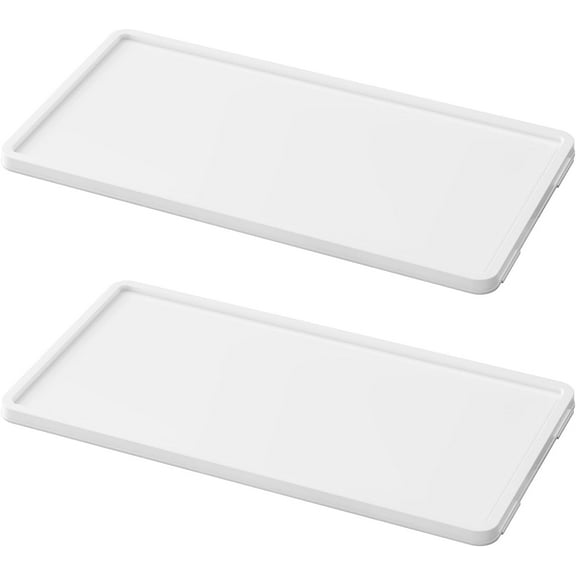 BROVIEW 2 Packs lids for V80 55Gal Storage Bins, White
