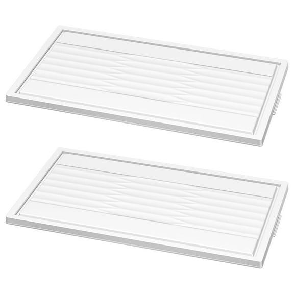 BROVIEW 2Pack 80QT Lids for Broview V8 80QT Storage Bins with Lid, White (Fit for V8 80QT White Bins)