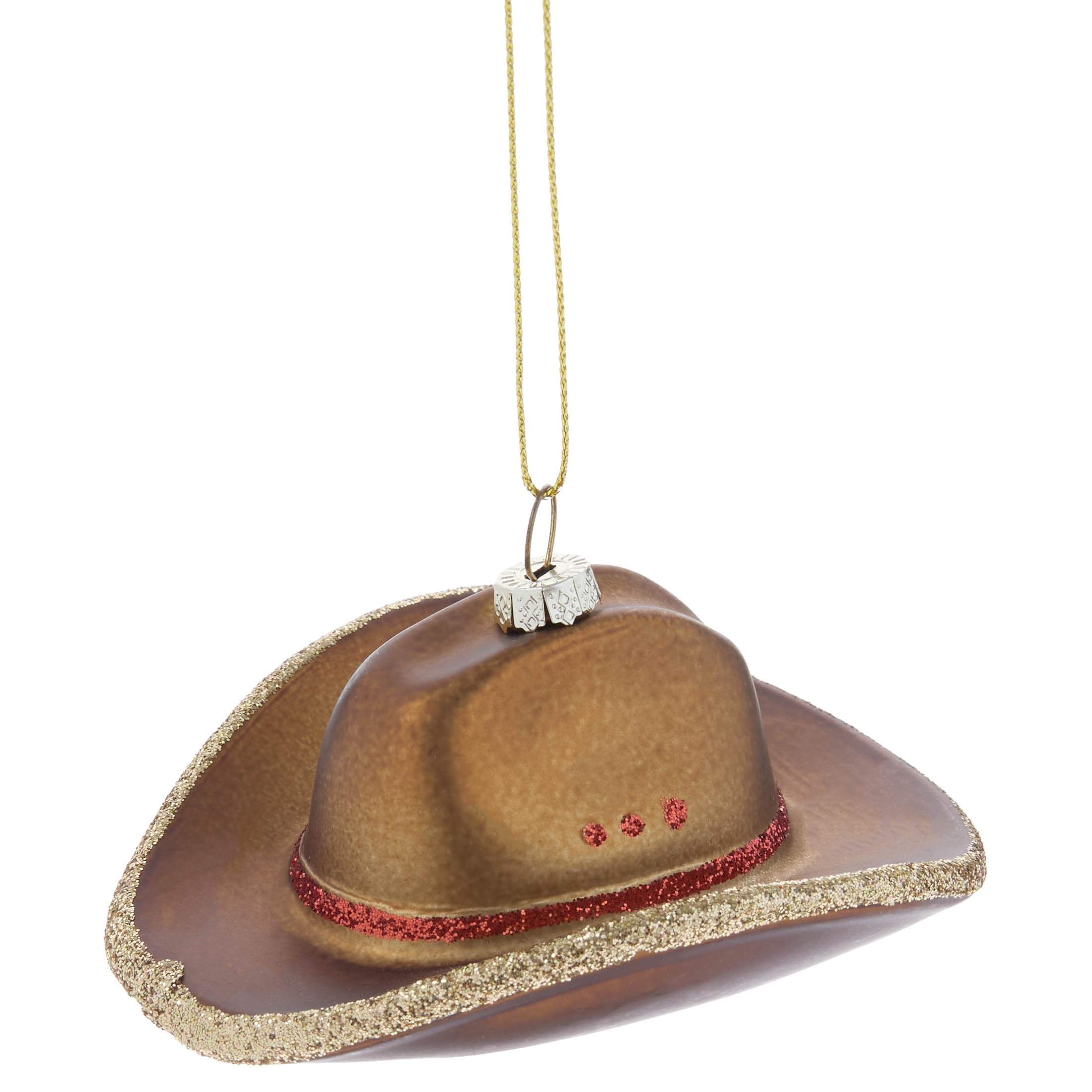 Brown Cowboy Hat Christmas Ornament, 2", by Holiday Time