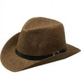thumbnail image 1 of BROWN Straw COWBOY HAT WOMEN MEN Summer WESTERN Cowgirl Adult size Coffee, 1 of 1
