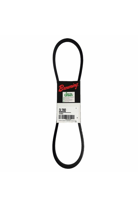 LIGHT DUTY V BELT, 3L280, 3/8 X 28 IN. per 7 Each