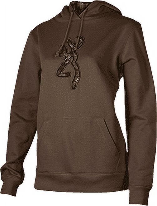 BROWNING WOMENS CAMO BUCK HOODIE BROWN (LARGE)