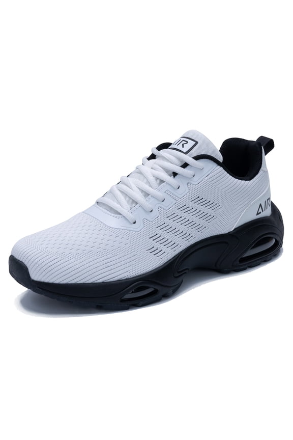 Men's Air Cushion Running Shoes Lightweight Breathable Walking Shoes Non Slip Fashion Sneakers Mesh Workout Casual Sports Shoes