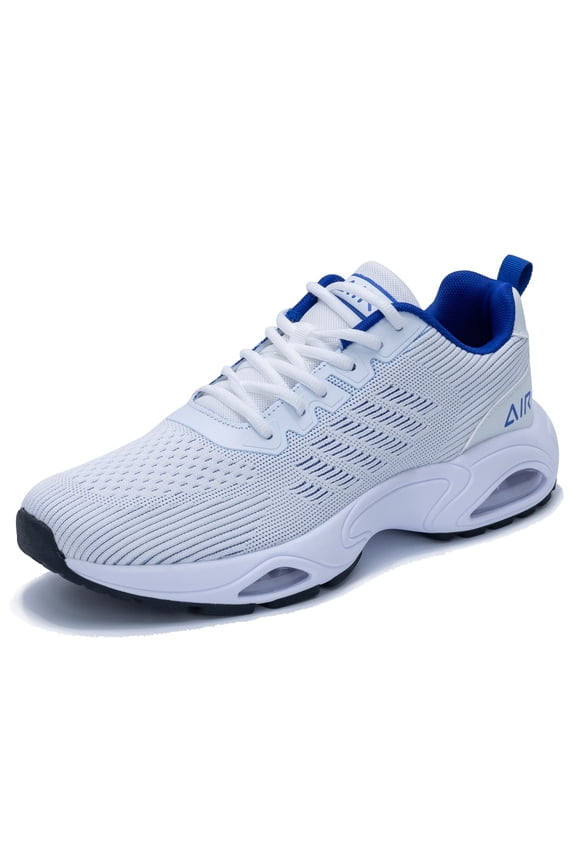 Men's Air Cushion Running Shoes Lightweight Breathable Walking Shoes Non Slip Fashion Sneakers Mesh Workout Casual Sports Shoes