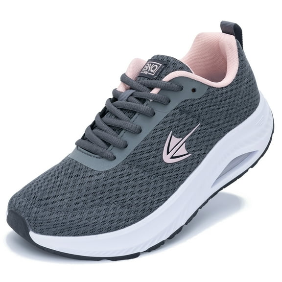 BROYON Women's Wide Toe Box Walking Shoes with Arch Support for Plantar Fasciitis Comfort Tennis Orthotic Sneakers Wide Width Athletic Footwear US 6-11