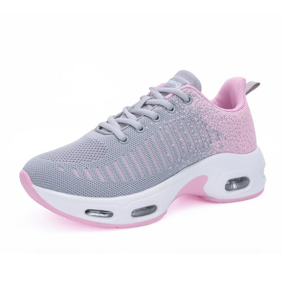 BROYON Womens Walking Shoes Slip on Air Running Shoes Fashion Sneakers Casual Fitness Gym Jogging Workout Ladies Nursing Work Easy Put On Athletic US 5.5-11