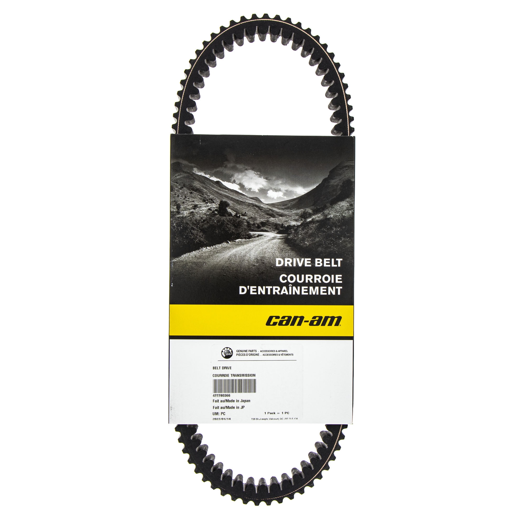 BRP Can-Am Clutch Drive Belt 422280366 for Outlander, Renegade Max