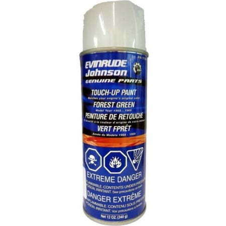 BRP 771261 Factory Matched Can Spray Paint for 1968-1969 Evinrude Genuine OEM, Forest Green