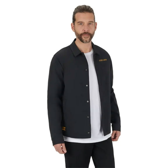 BRP  Can-Am Mens Coaches Jacket Wind Resistant Water Repellant Nylon Black - Large 4547850990