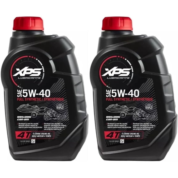 BRP Can-Am Sea-Doo OEM 4T 5W-40 Synthetic Oil, QTY 2, 9779492