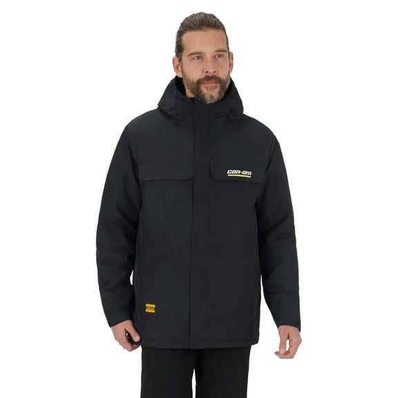 BRP Can-Am Utility Jacket Fleece Lining DWR Finish Weatherproof Insulated Black - Medium 4547840690