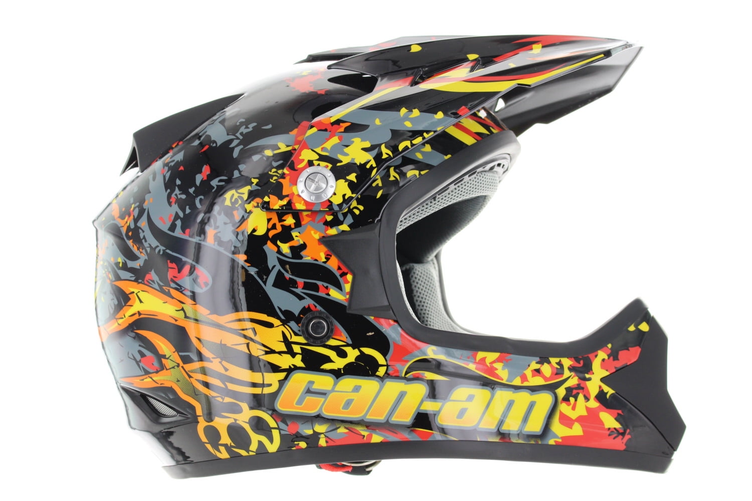 BRP New OEM Can-Am Atv Volcano Cross Graphic Helmet Youth Small, 4475120494