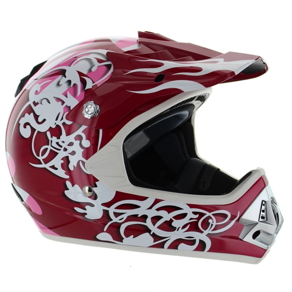 BRP New OEM Ski-Doo Ladies Pro Snowcross Red/White Helmet 2X-large, 4459271436