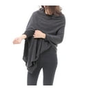 Time and Tru Women's Knit Fashion Poncho, S/M, Black