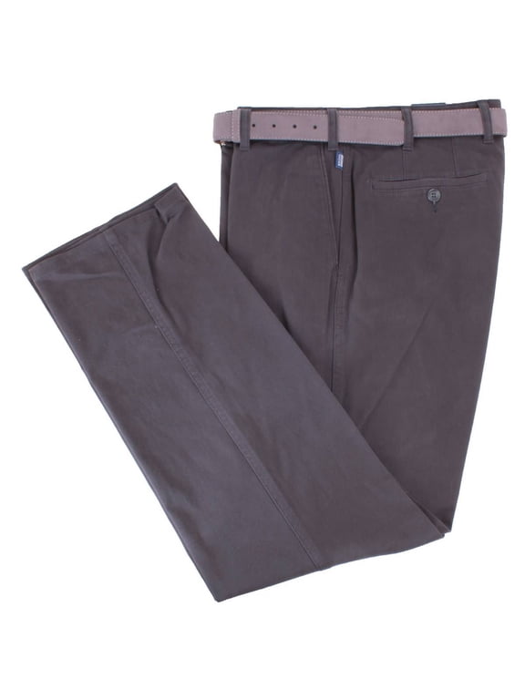 Montana Pima Stretch Gabardine Autumn Weight Chinos - Anthracite Grey