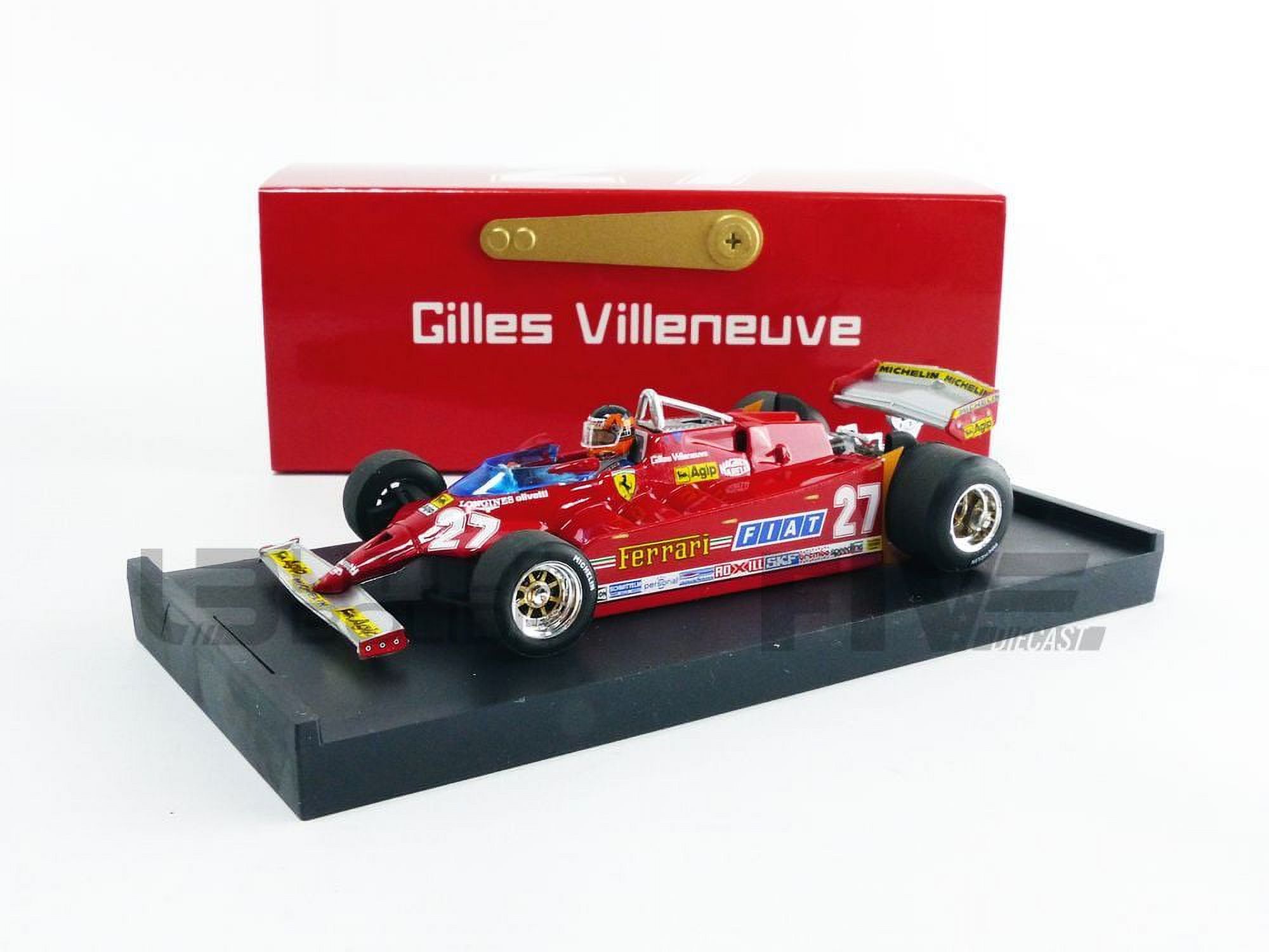 Figurine Ferrari 1981 Villeneuve - Modèle 1/43 Brumm, Neuf Sous Blister