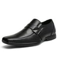 thumbnail image 1 of Bruno Marc Men Oxfords Fashion Square Toe Shoes Slip On Loafers Dress Shoes GIORGIO-3 BLACK Size 7.5, 1 of 5