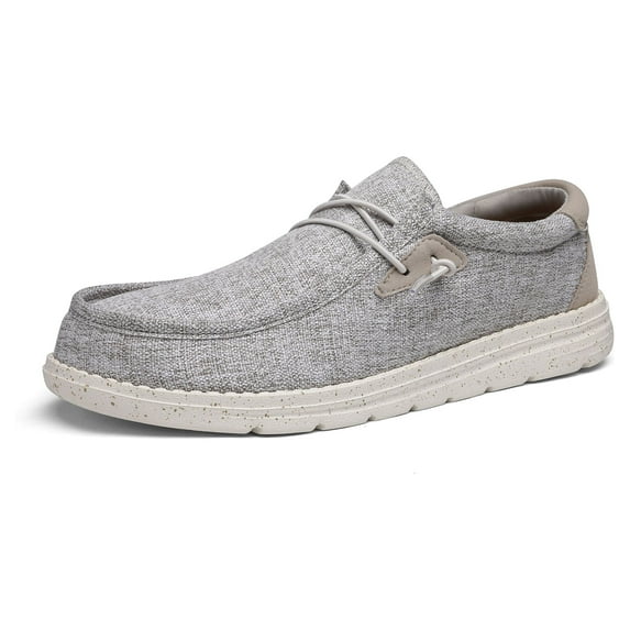 BRUNO MARC Mens Slip On Loafers Lightweight Casual Boat Shoes Comfort Walking Shoes BEIGE Size 9