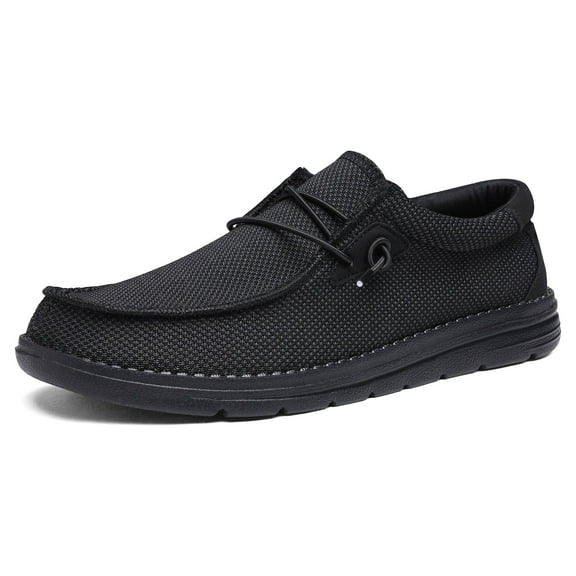 BRUNO MARC Mens Slip On Loafers Lightweight Casual Boat Shoes Comfort Walking Shoes BLACK Size 11