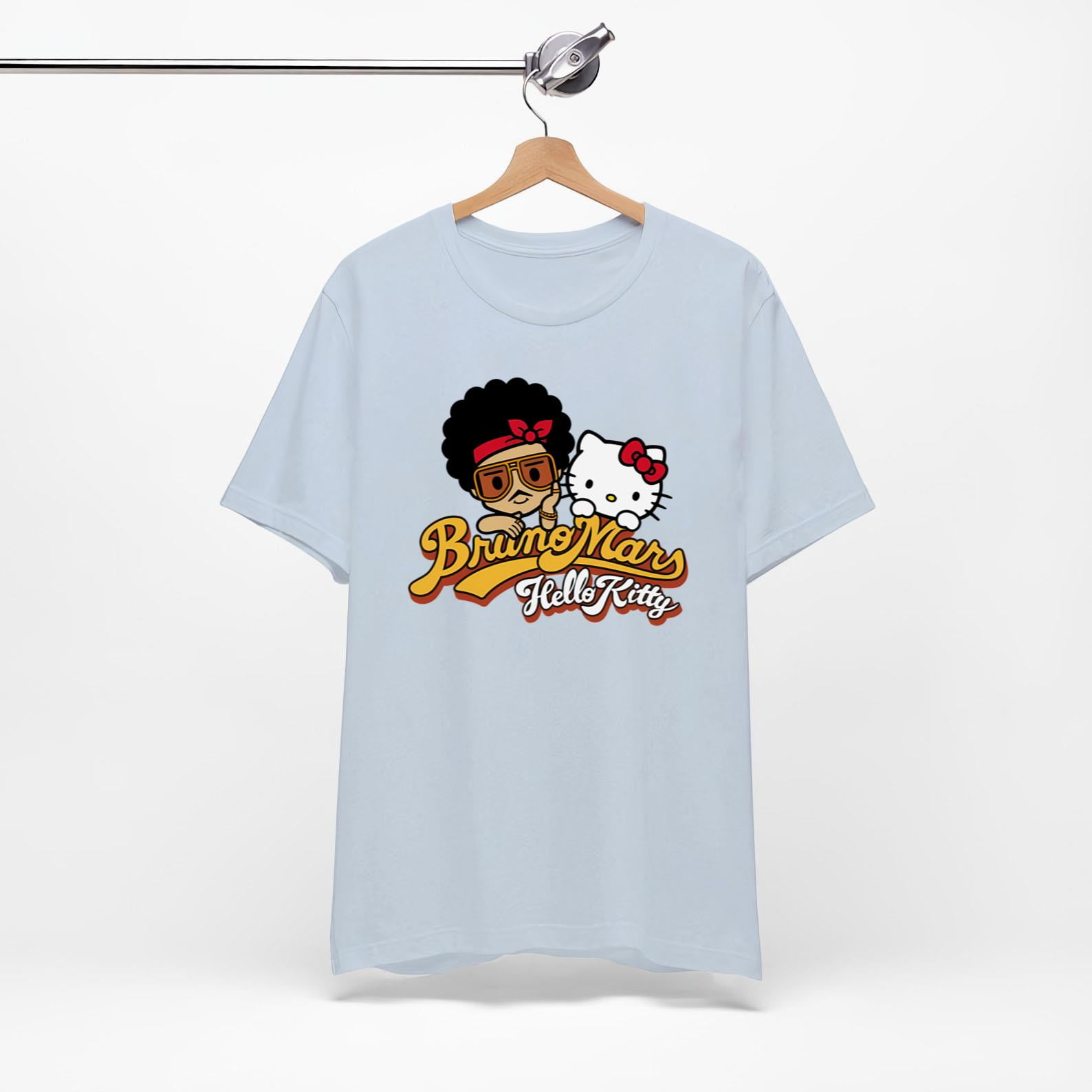 BRUNO MARS HELLO KITTY Tシャツ Lサイズ BRUNO-MARS-x-HELLO-KITTY-T-
