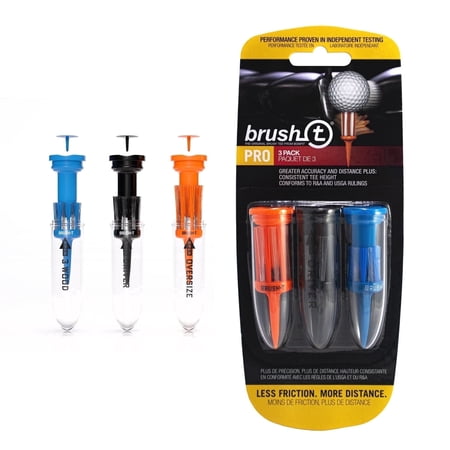 BRUSH-T Plastic Reuseable Golf Tees