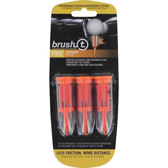 Brush t Golf OVERSIZE Orange Golf Tees New