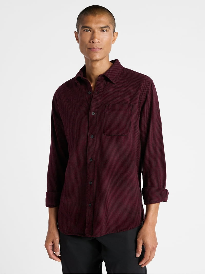 white christmas dresses Green Brushed Cotton Twill Camp Collar Long Sleeve Shirt – Drakes US main image 1