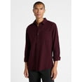 thumbnail image 1 of Free Assembly Men's Brushed Cotton Twill Shirt with Long Sleeves, Sizes XS-3XL, 1 of 5