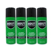BRUT Classic Antiperspirant & Deodorant, Powerful Odor & Sweat Protection, 6 OZ 170g - 4 Pack