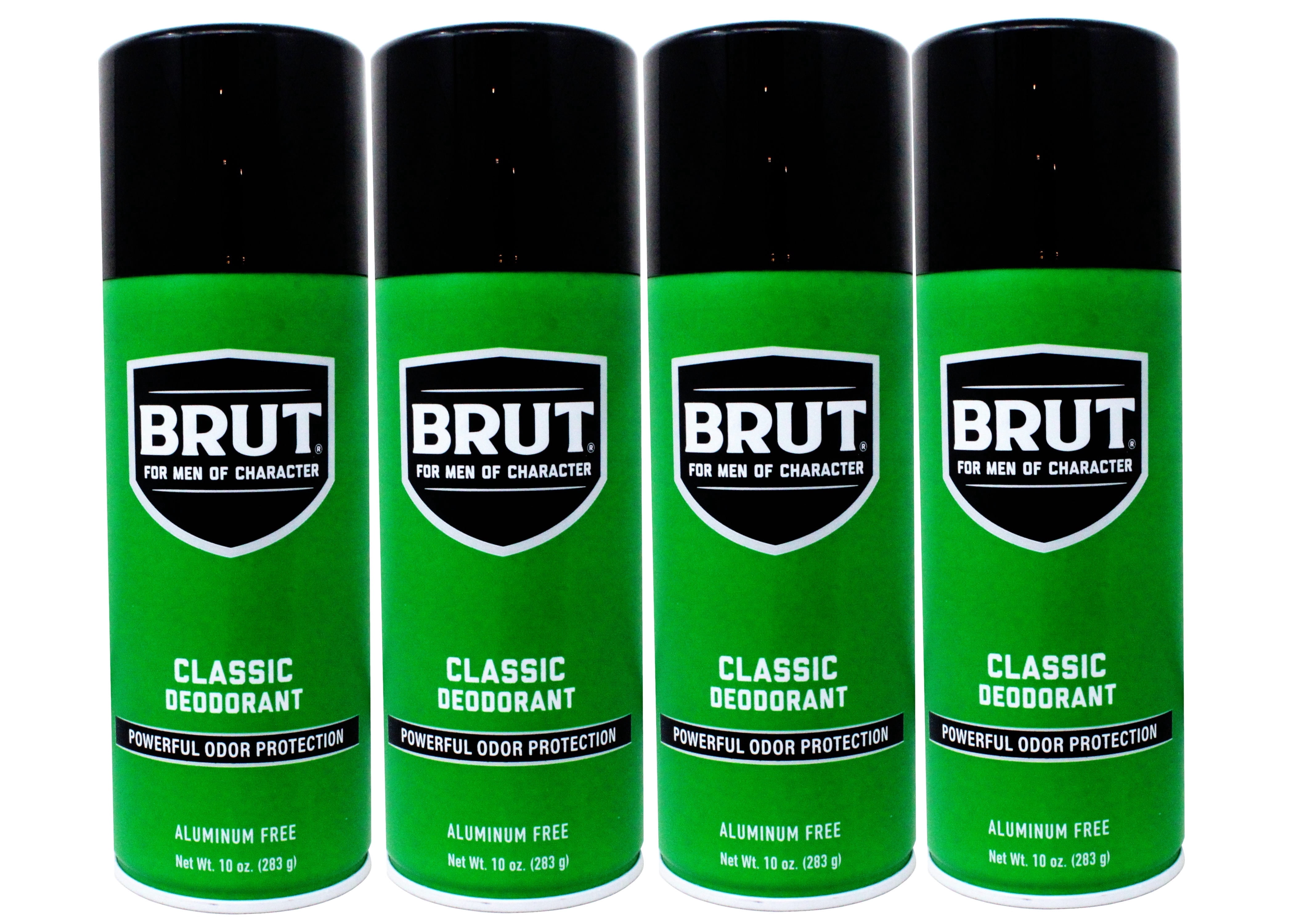 BRUT Deodorant Spray Classic Scent 10 oz (Pack of 4)