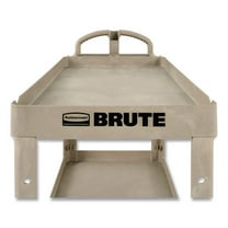 BRUTE Heavy-Duty Utility Cart with Lipped Shelves, Plastic, 2 Shelves, 500 lb Capacity, 25.9" x 45.2 | Bundle of 2