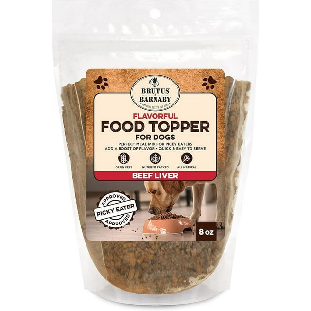 BRUTUS & BARNABY Dog Food Topper Beef Liver Enhance Your Dogs Meal