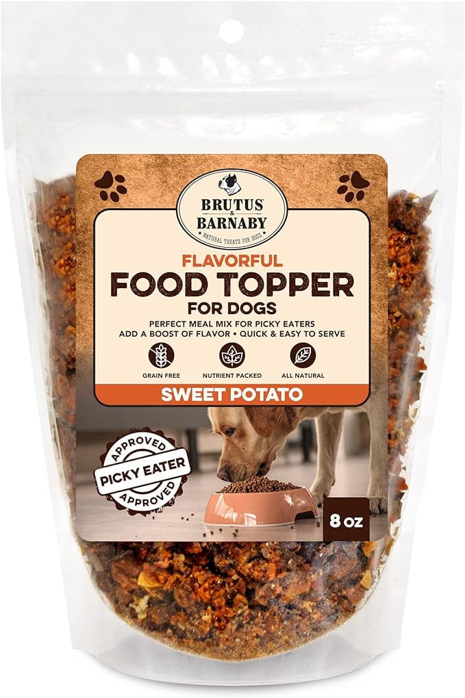 BRUTUS & BARNABY Dog Food Toppers for Picky Eaters All Natural, Vegan