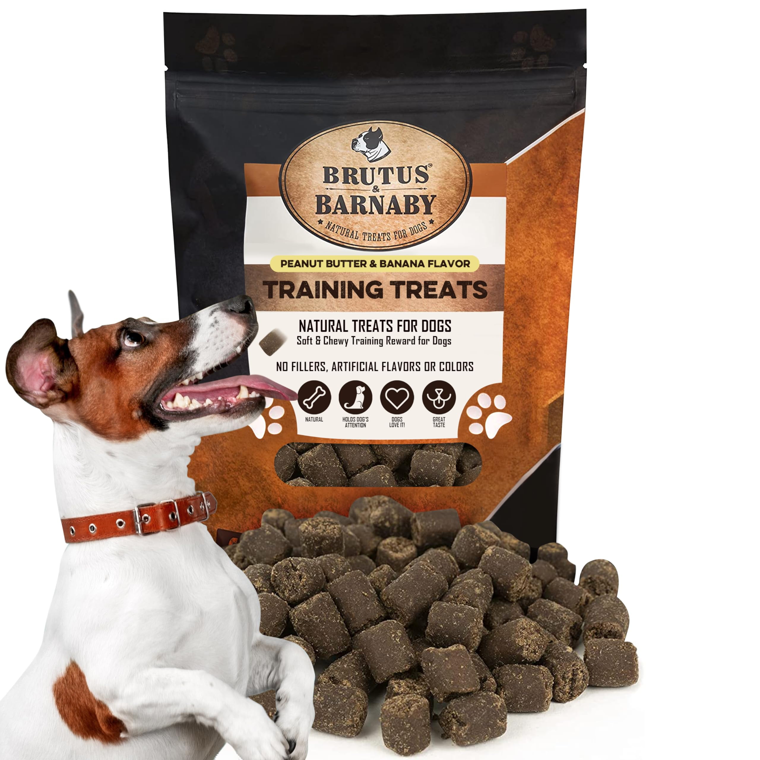 BRUTUS & BARNABYEGSC Training Treats for Dogs - Peanut Butter & Banana ...