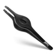 thumbnail image 1 of BRV MEN Wide Grip Slant Tweezers | Titanium Series | Ultra-Precision | Tweezers for Eyebrows & Nose/Ear/Facial Hair | Professional Tweezers for Women & Men - Black, 1 of 7