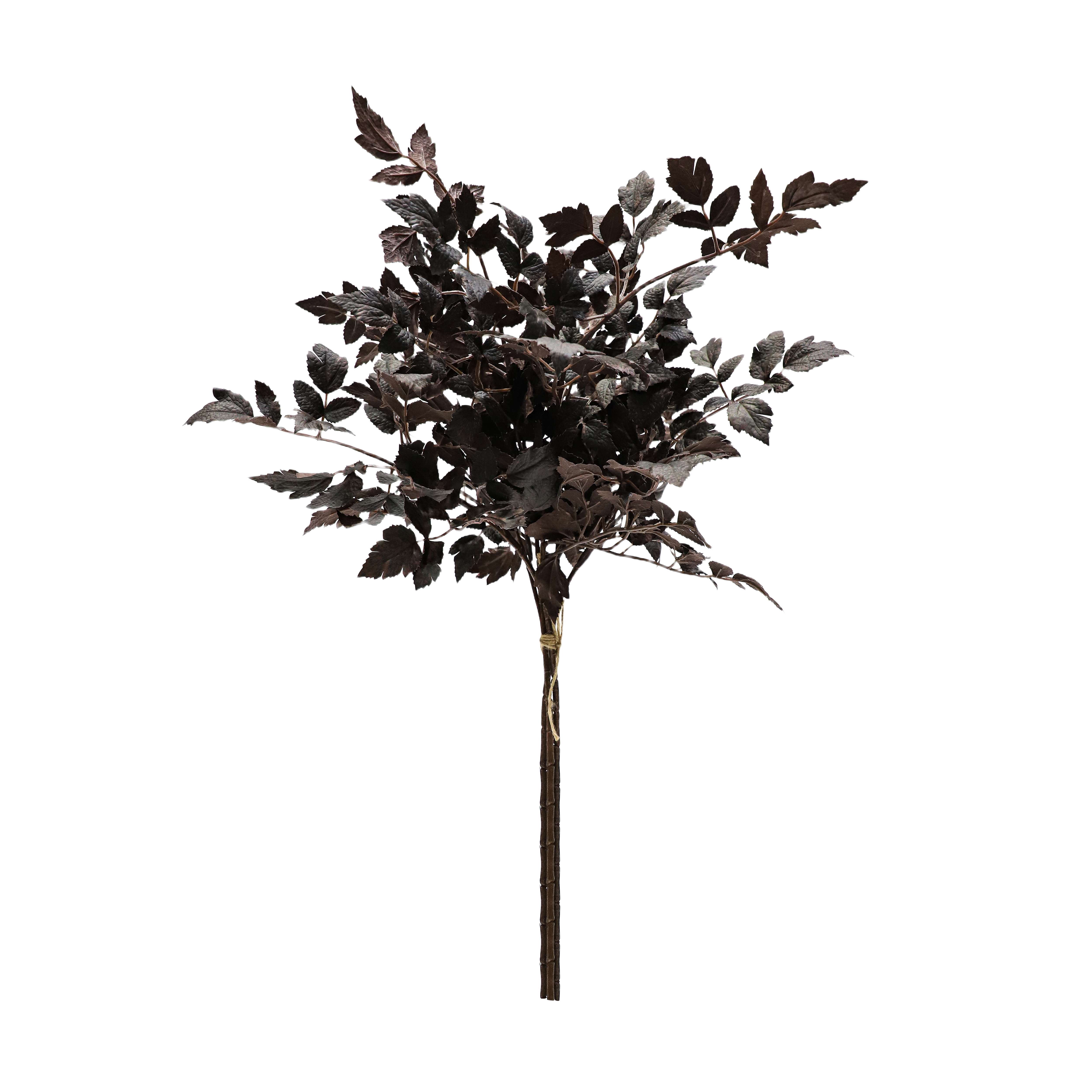 My Texas House Fall Faux Leaves Bundle, Plum, 30"