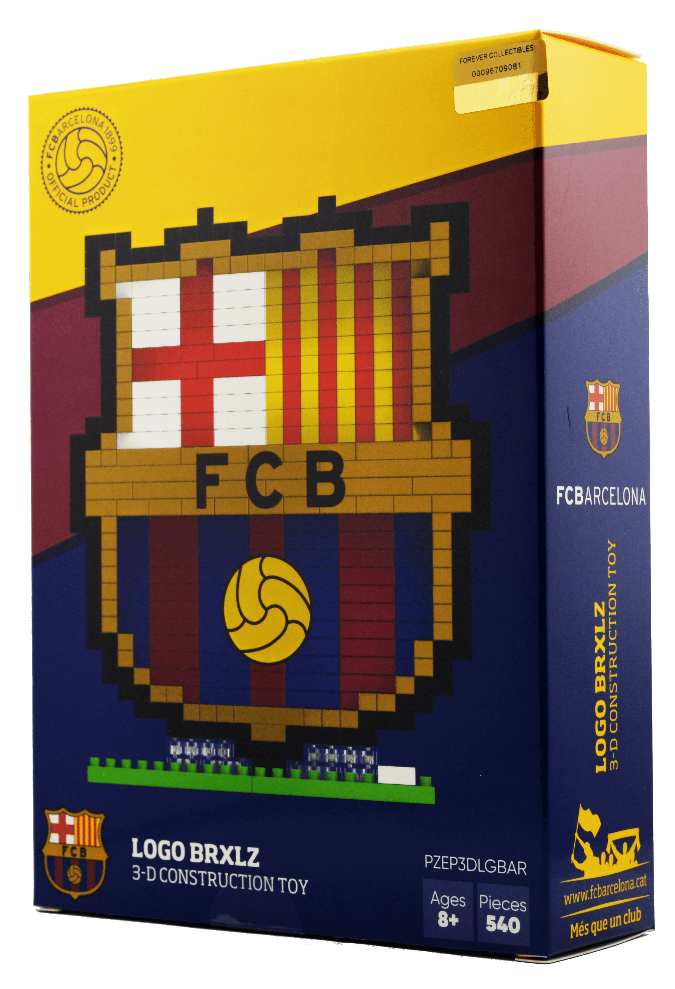 BRXLZ, FC Barcelona Team Logo Toy, Buildable Fan Collectible for