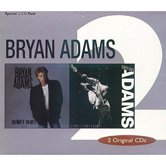 BRYAN ADAMS-2 ORIGINAL CD-LIVE LIVE LIVE/YOU WAN