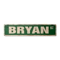 thumbnail image 1 of BRYAN Vintage Aluminum Street Sign Childrens Name Room Metal Sign rustic metal tin | Indoor/Outdoor |  24" Wide, 1 of 4