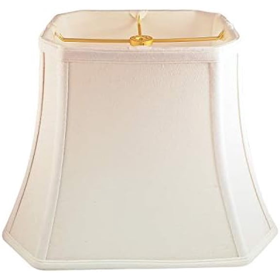 BS-710-12LNWH Rectangle Cut Corner Basic Lamp Shade, (5x6.5) x (8x12) x 10, Linen White$$Tools & Hardware Other
