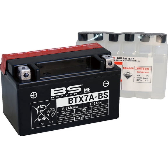 BS Battery SLA 12 Volt Automotive Battery, Top Post