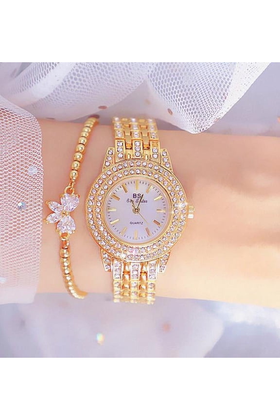 New Watch Chain Full Diamond Women's Watch FA1578Women's Quartz Watch
