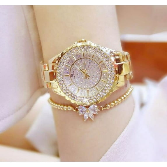 BS Best-Selling New Type Watch Light Luxury Popular Quality Women's Watch Full of Diamonds Quartz Watch Popular Fashion 0280l